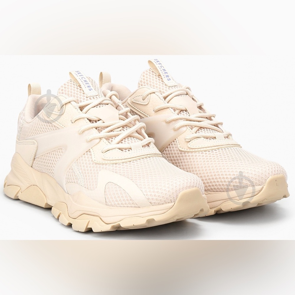 Skechers Women's Sierra - Sidebiz sneakers in beige size 6 chunky lace up y2k